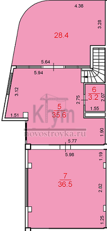 2-комн. квартира в Апартаменты «Фиолент» S 103.7 кв.м. от РГК "Парангон"
