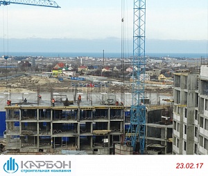 Ход строительства февраль 2017 ЖК "Евро Сити" фото 3