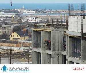 Ход строительства февраль 2017 ЖК "Евро Сити" фото 5