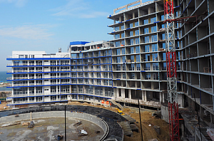 Ход строительства март 2017 Апартаменты "Аквамарин" фото 1