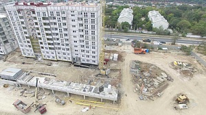 Ход строительства октябрь 2017 ЖК "Дергачев" фото 4