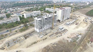 Ход строительства октябрь 2017 ЖК "Дергачев" фото 3