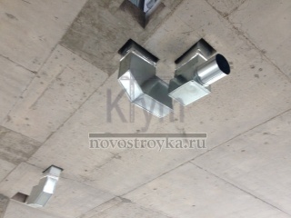 ЖК Олимпия  приступили к установке вентканалов на первых этажах (секция 11 и 10)