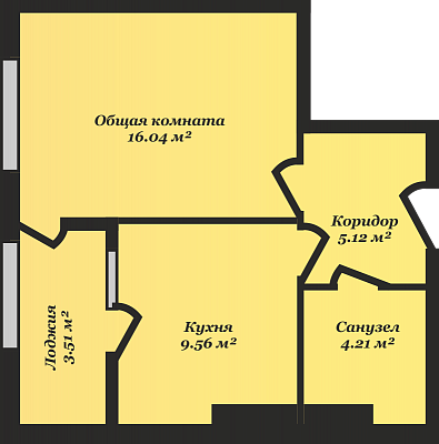 Квартира 39.59  стоимостью 2098270 рублей в ЖК "Шишкин"    Севастополь Крым  