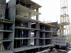 Ход строительства февраль 2018 ЖК "Дергачев" фото 8